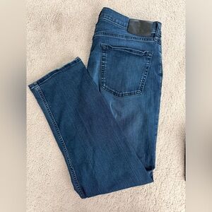 Calvin Klein Men's Dark Blue Standard Straight Jeans